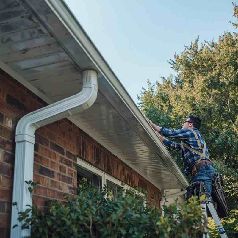 Professional gutter installation by Cliffbrook Construction LLC Maryland